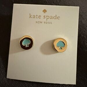 Lovely mint spade earrings